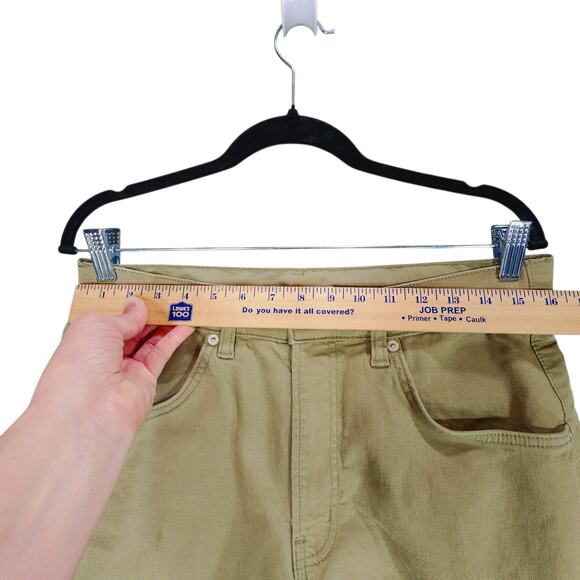 Oak + Fort Double Face Cargo Pant 8 Women Beige 31x29 Cinch Hem Streetwear Baggy - Picture 5 of 12